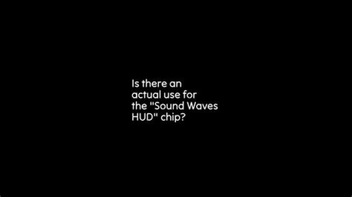 Is there an actual use for the "Sound Waves HUD" chip?