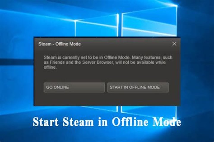 Is there any way to start Steam in offline mode without logging in first?