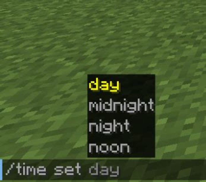 /kill @e[type=Chicken,r=3] /time set day /summon Chicken ~ ~28 ~ /effect @a 16 10 1 true /time set 18000