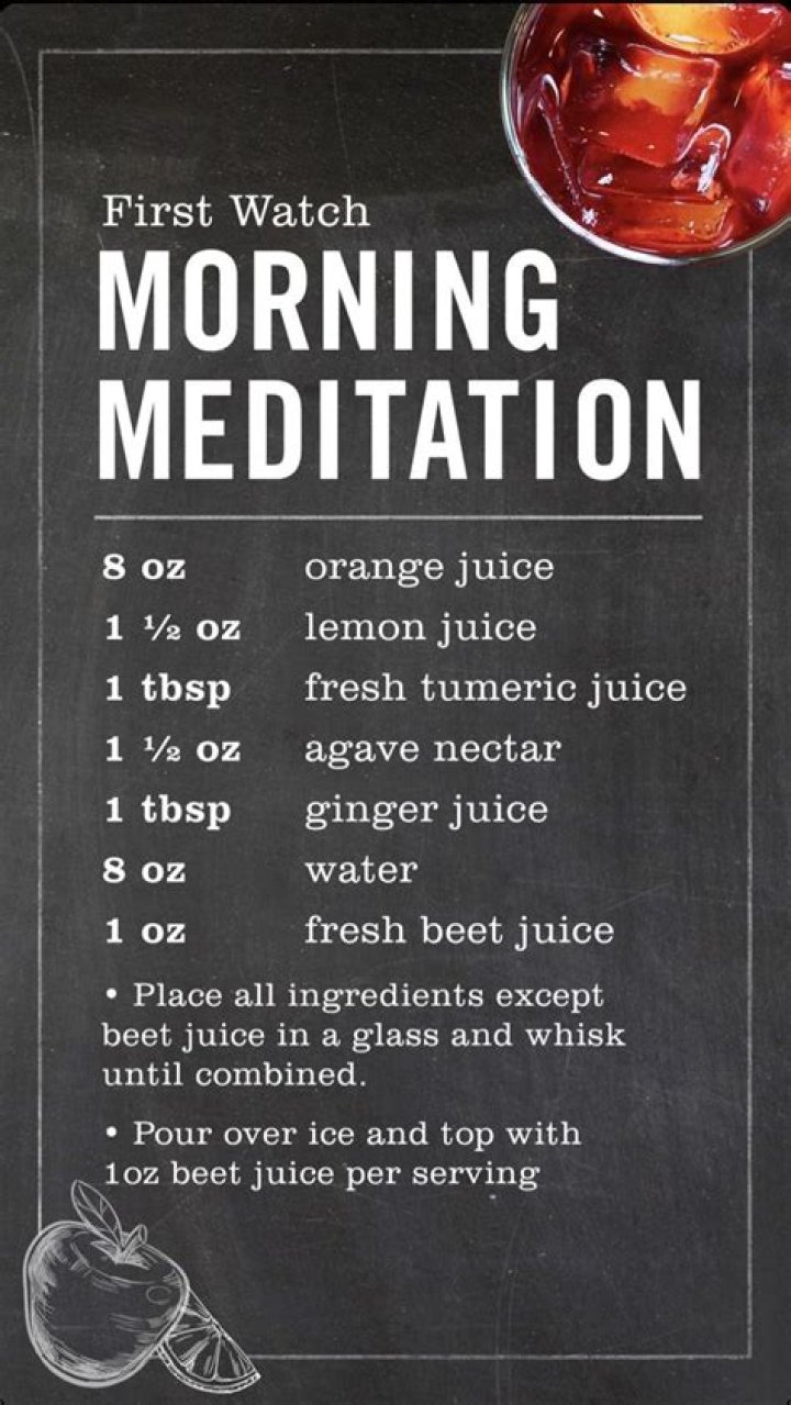 Meditation Menu