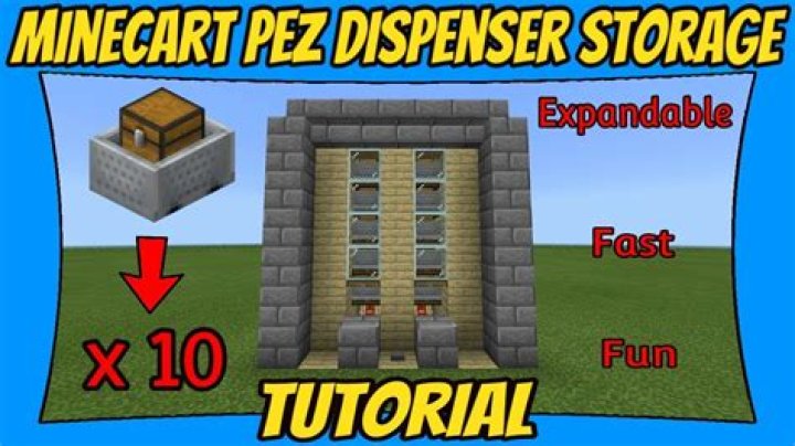 Minecart Pez Dispenser