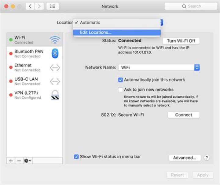 Network preferences