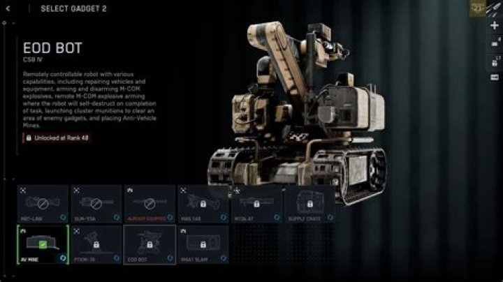 Operation and Control of EOD Bot