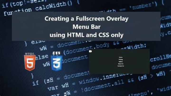 overlay menu