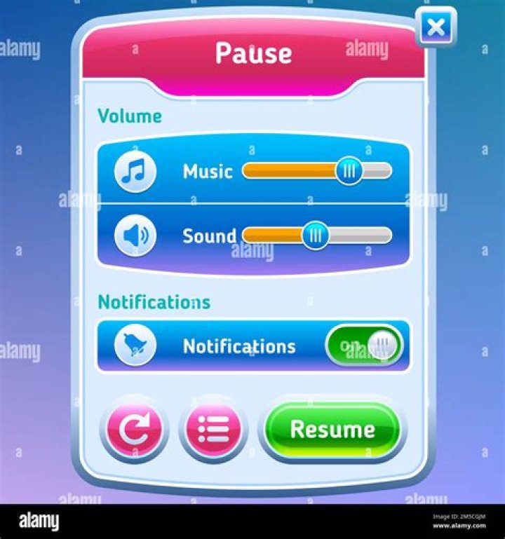 pause screen