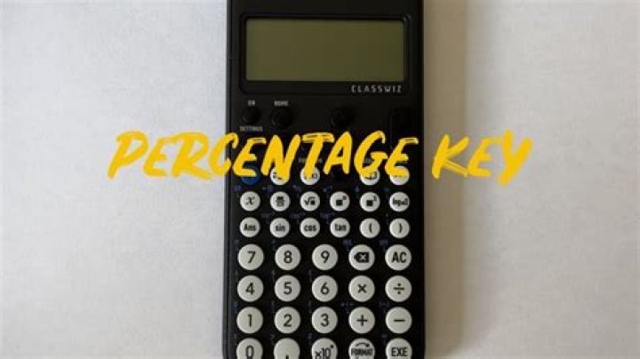 Percent key.