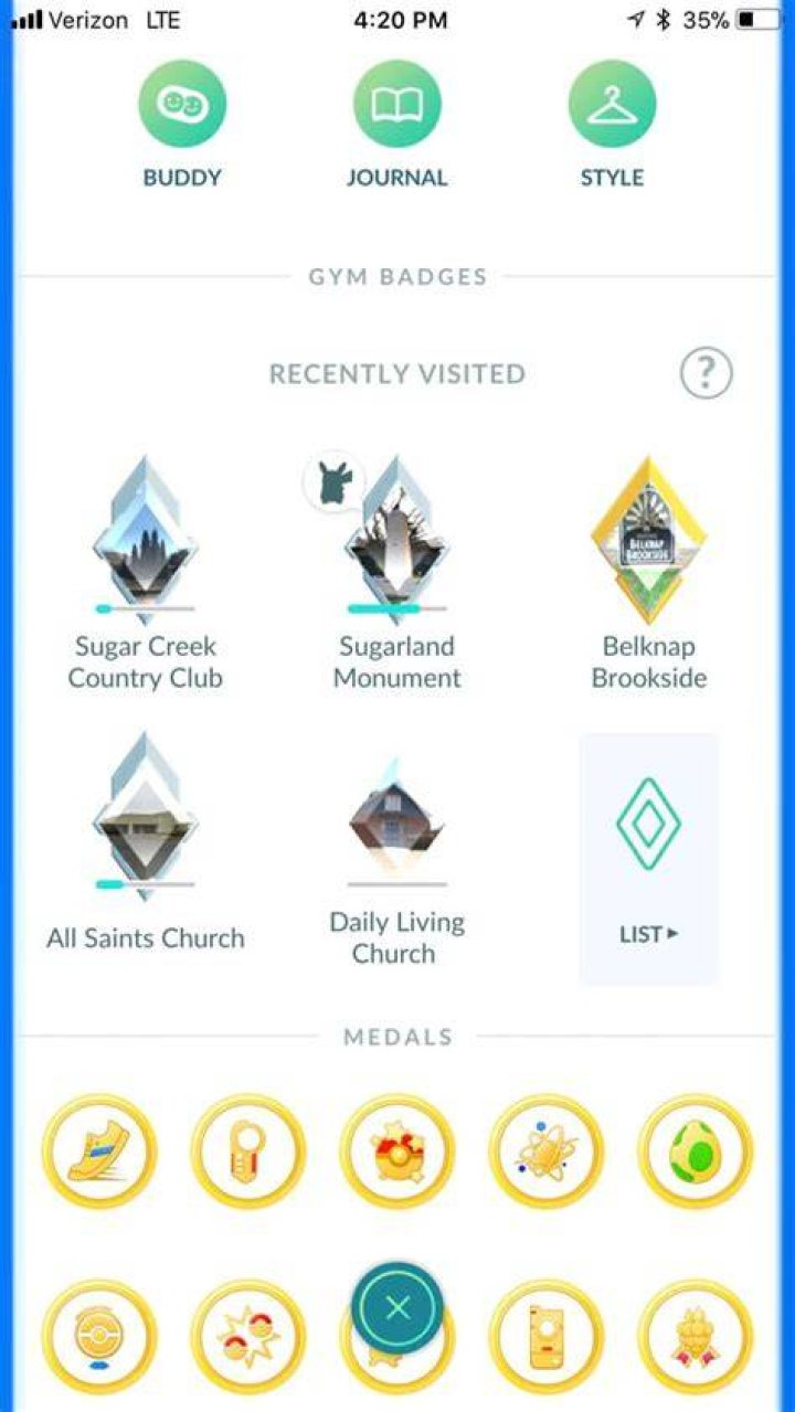 Pokemon Go: Gym Badge Over-completed?