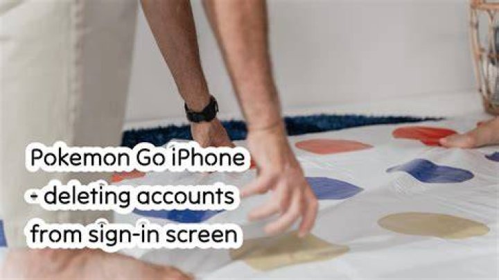 Pokemon Go iPhone - deleting accounts from sign-in screen