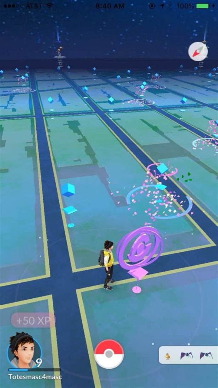 PokeStops in Game Map