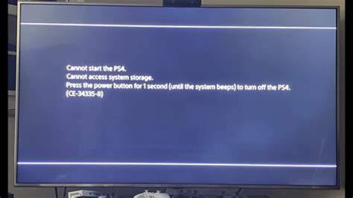 Ps4 strange behavior, failure to identify control - error code CE-30993-4