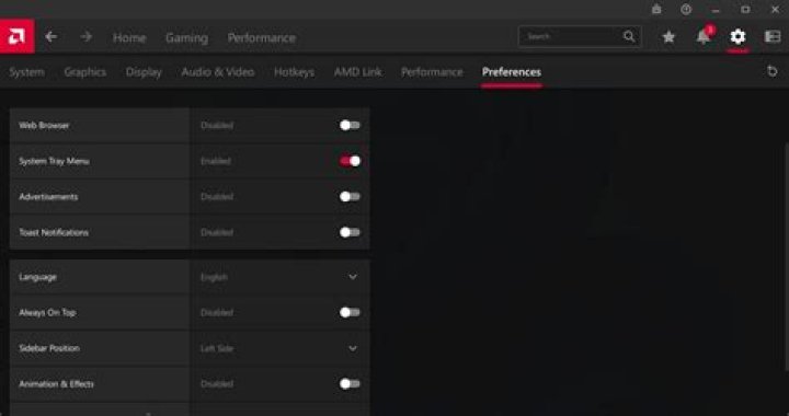 Radeon settings