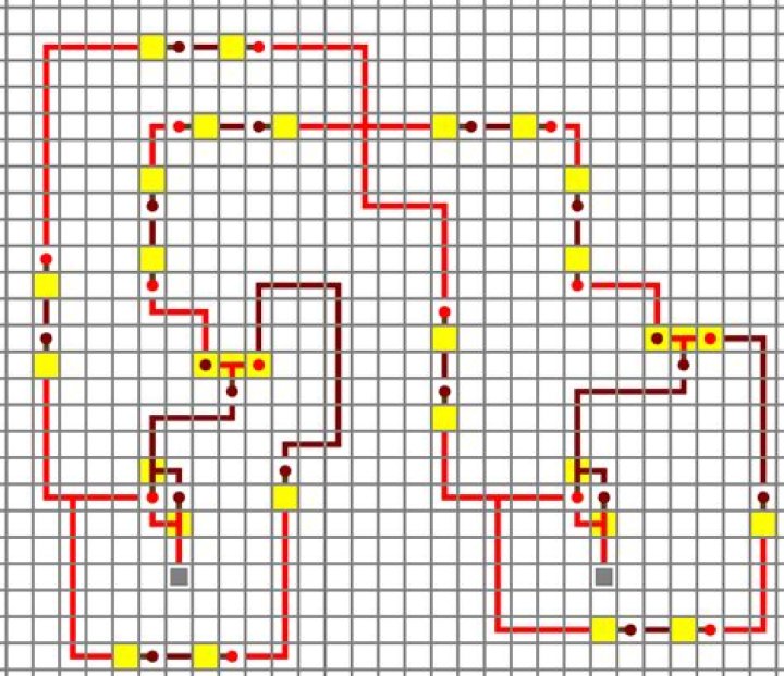 Sample minecraft circuit