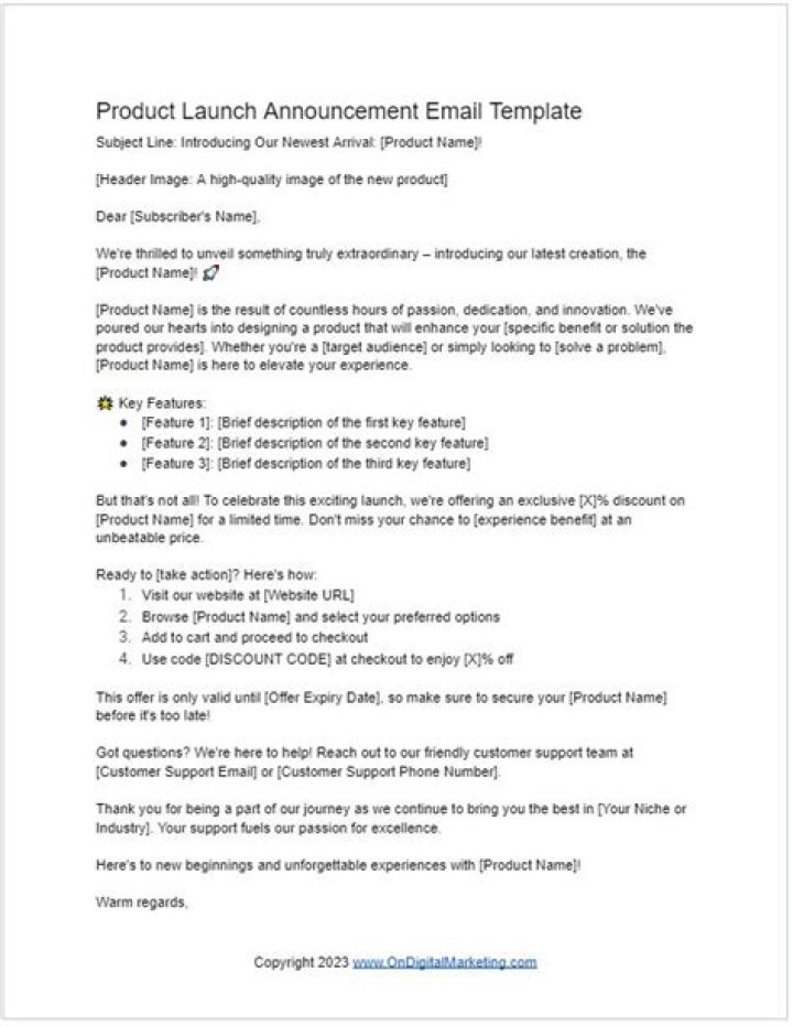 screenshot of the announcement