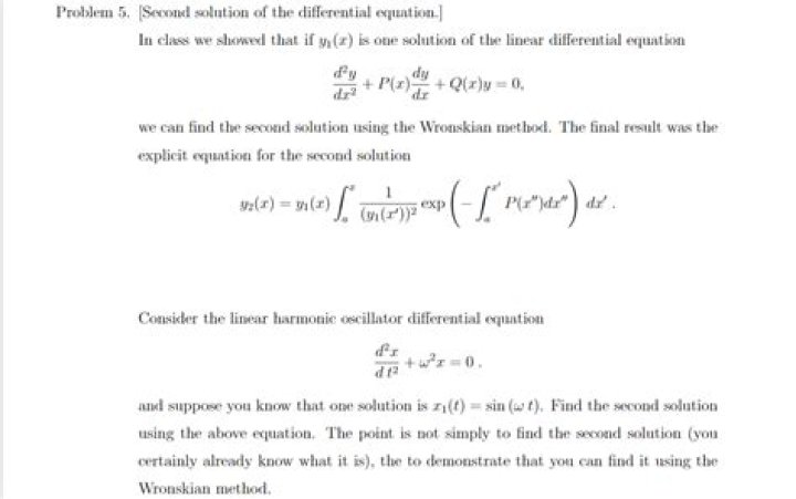 Second Solution