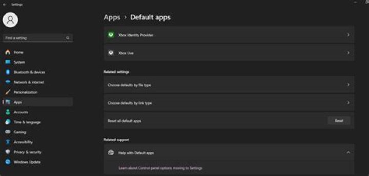 Setting Default Program