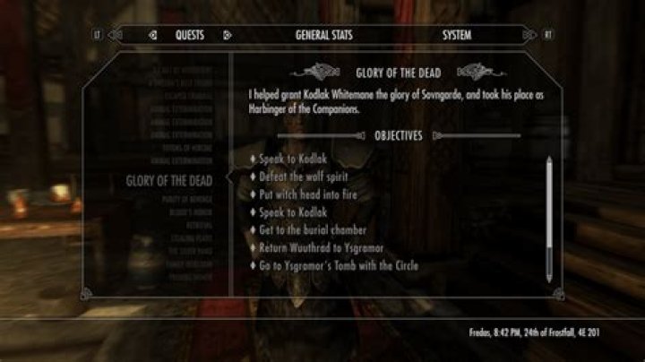 Skjor should stay dead during the Companions quest right?