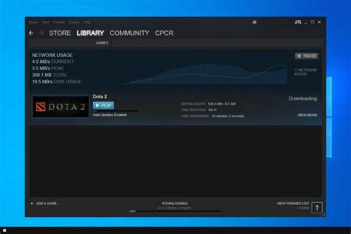 Steam with custom download limit