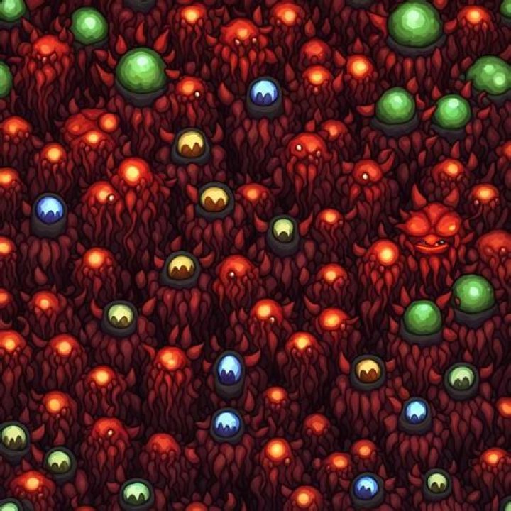 Terraria: "decorated" demon eyes