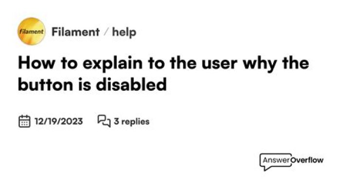 The button is disabled
