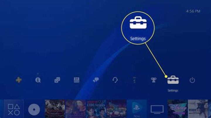 The PS4 home menu