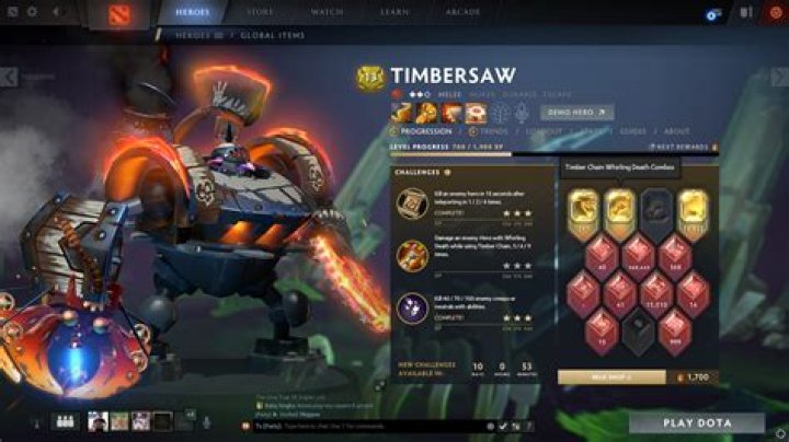 Timbersaw's Whirling Death and Timber Chain interaction
