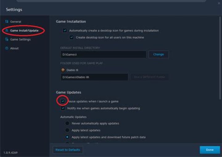 update pause checkmark diablo 3