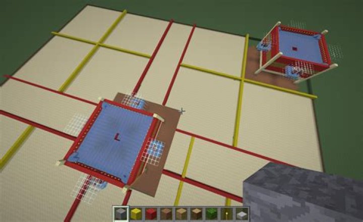 What's the minimum distance between two iron golem farms?