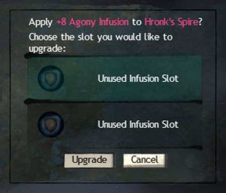 What's the point of non-Agony Resistance infusions?