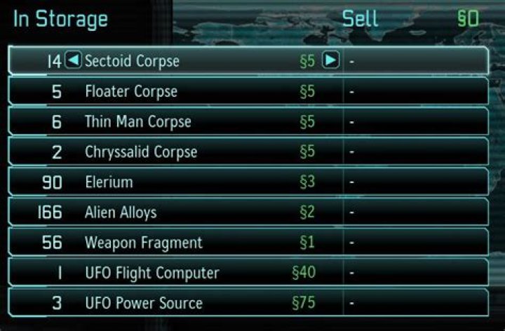 What alien bits should I sell?