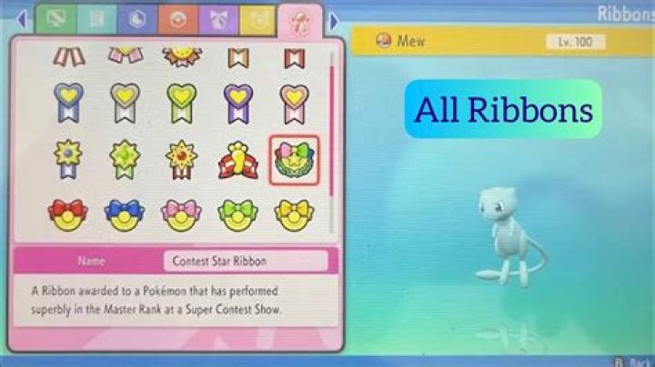 What are all the pokemon pearl ribbons?