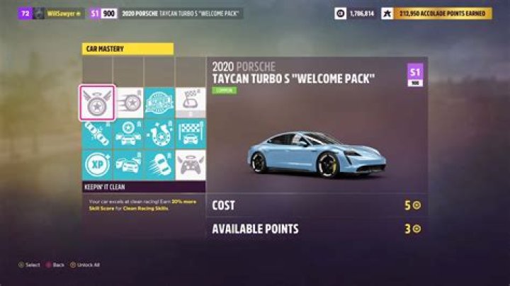 What cars can you get for free with car mastery perks?