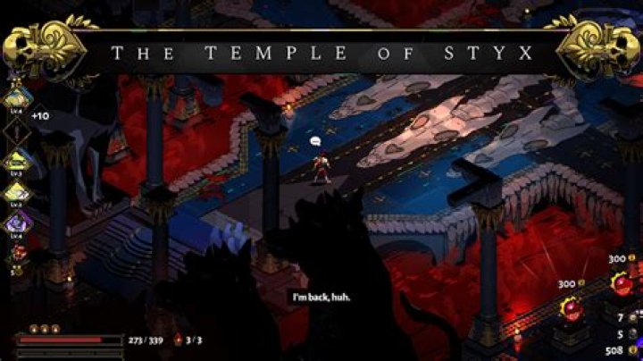 What decides what path in the temple of Styx has a bag at the end?