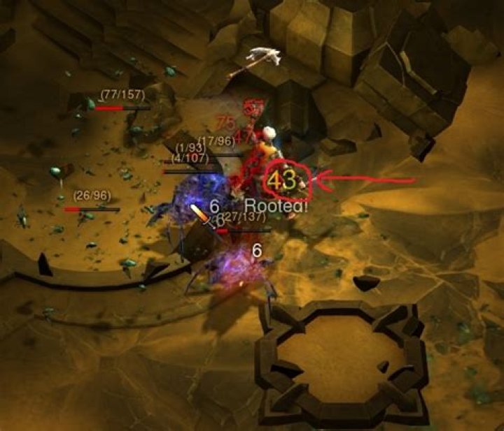 What do the colors mean on damage numbers?