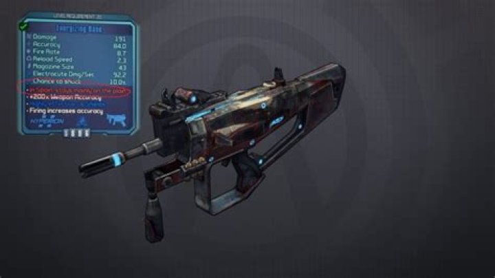 What do the "red text" properties on weapons mean?