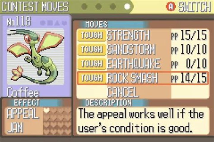 What does good condition mean in a Pokemon Contest?