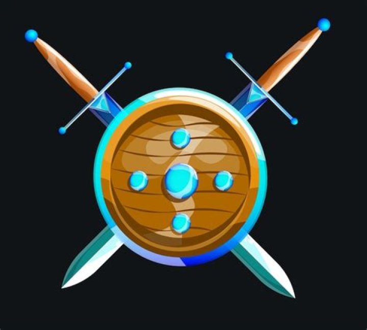 What does the symbol with a shield and two swords next to clan members' names mean?