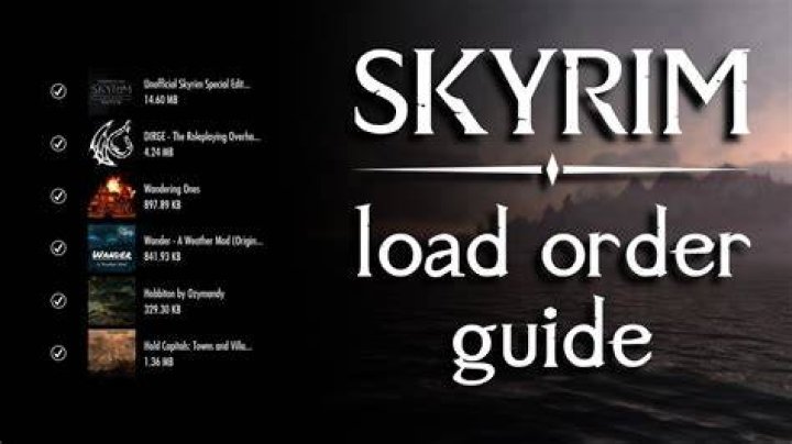 What is Skyrim SE's load order for mods?