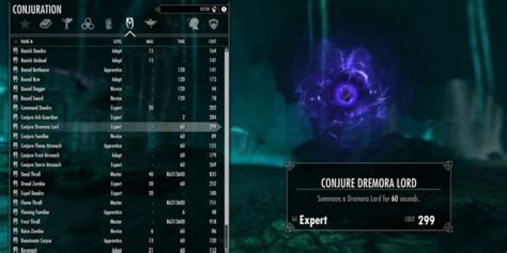 What is the difference between a Dremora summoned with the Conjuration spell and one summoned from the Sanguine Rose?