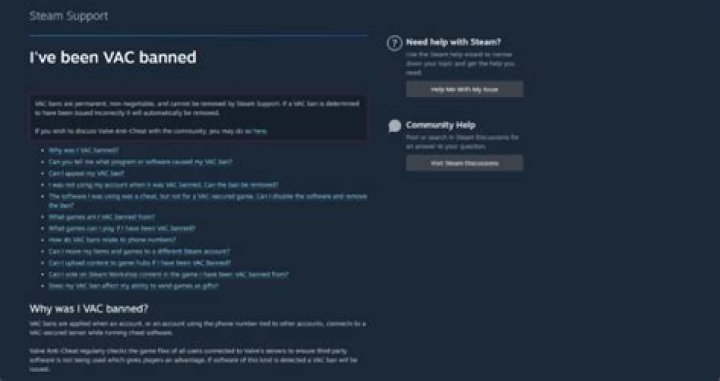 What is the difference between a game ban and a VAC ban in Steam?