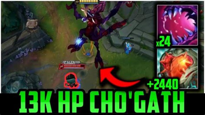 What is the maximum Cho'Gath's ultimate damage