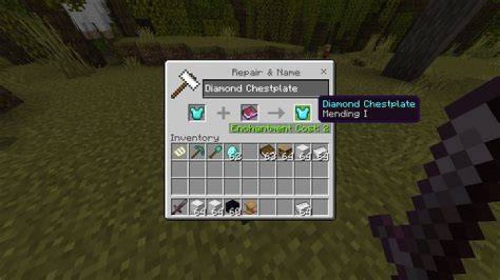 What is the most effective way to restore durability with Mending in Bedrock Edition?