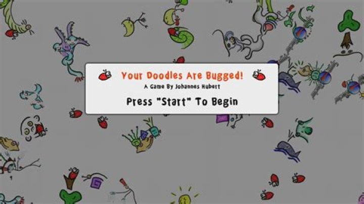 What is the secret of the blue bug in Your Doodles Are Bugged?