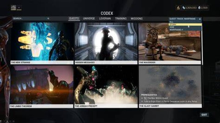 What Warframe quests are there?