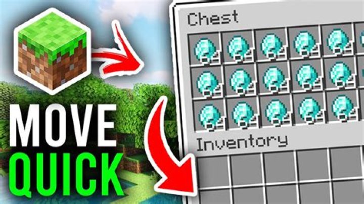 When I shift double click to move all of one item in Minecraft it doesn't work?
