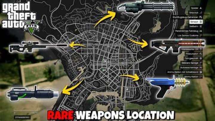 Where can I find weapons in GTA V Online