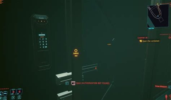 Where do I find the password for this door at the top of the ship? - [Chippin'in job]