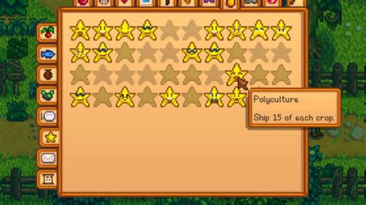 Which items are required for the "Polyculture" achievement?