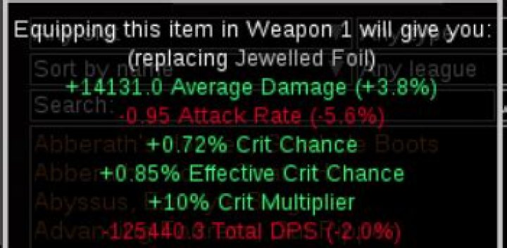 Why are Jewelled Foils much more preferable to Harpy Rapiers for modding?