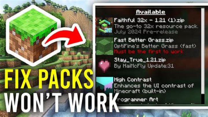 Why aren't my texture packs and mods working? [closed]