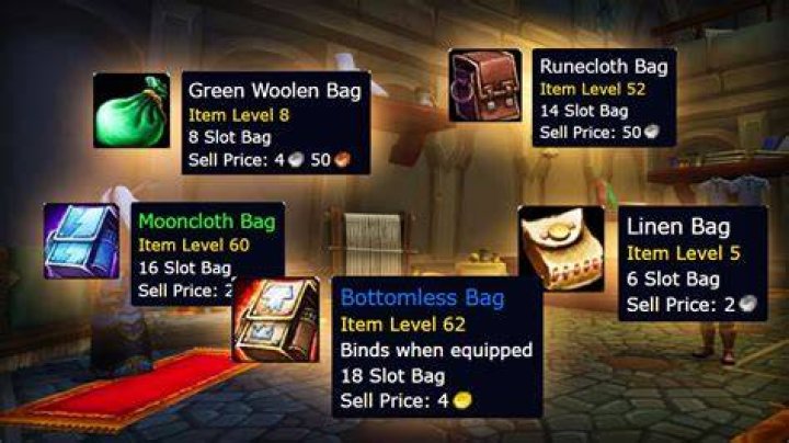 WoW Tailoring Bags in MoP?